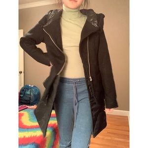 Asymmetrical black jacket